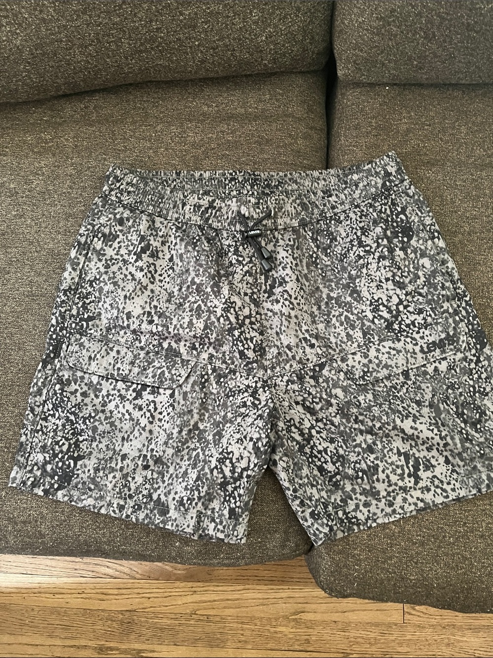 Levi's Gray and Black Speckled Cargo Shorts